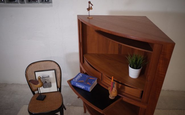 Dyrlund Eckschrank Teak 60er Vintage Mid Century